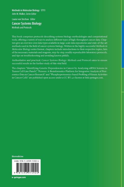 Produktbild: Cancer Systems Biology