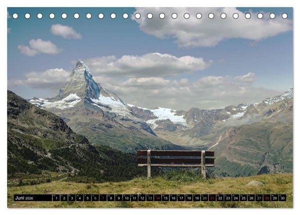 Produktbild: Und ewig lockt das Matterhorn (Tischkalender 2026 DIN A5 quer), CALVENDO Monatskalender
