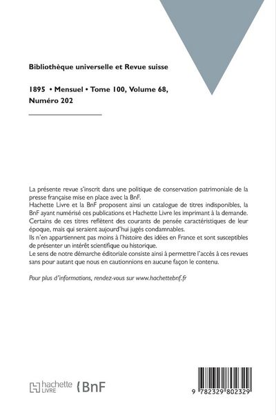 Produktbild: Biblioth&egrave;que Universelle Et Revue Suisse