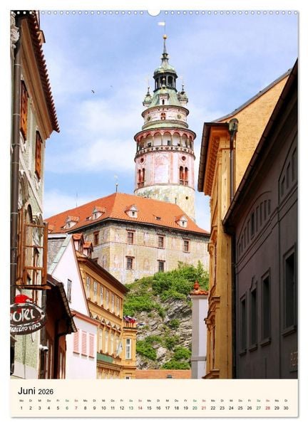 Produktbild: Krumau in Tschechien - Wundersch&ouml;nes Cesky Krumlov (hochwertiger Premium Wandkalender 2026 DIN A2 hoch), Kunstdruck in Hochglanz