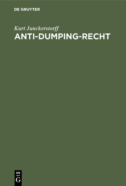 Produktbild: Anti-Dumping-Recht