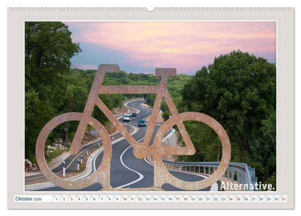 Produktbild: Das Fahrrad als ... (hochwertiger Premium Wandkalender 2026 DIN A2 quer), Kunstdruck in Hochglanz