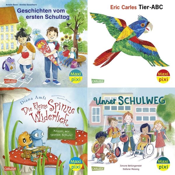 Produktbild: Maxi-Pixi-4er-Set 109: Komm mit in die Schule! (4x1 Exemplar)
