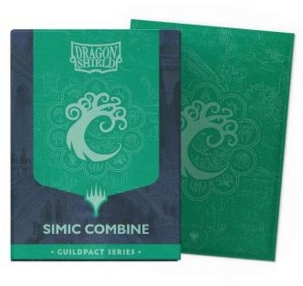 Pegasus ART16512 - Dragon Shield: Simic Combine, Guildpact Series, 100 Dual Matte Art Sleeves