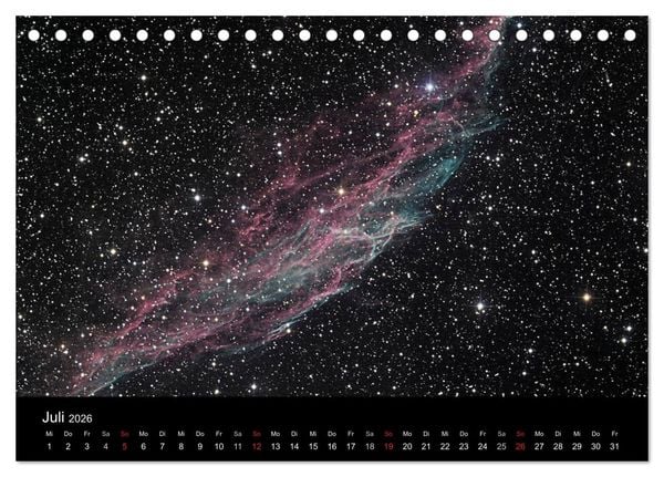 Produktbild: Atemberaubender Weltraum (Tischkalender 2026 DIN A5 quer), CALVENDO Monatskalender