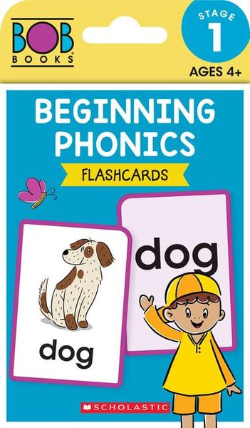 Produktbild: Bob Books - Beginning Phonics Flashcards Phonics, Ages 4 and Up, Kindergarten (Stage 1: Starting to Read)