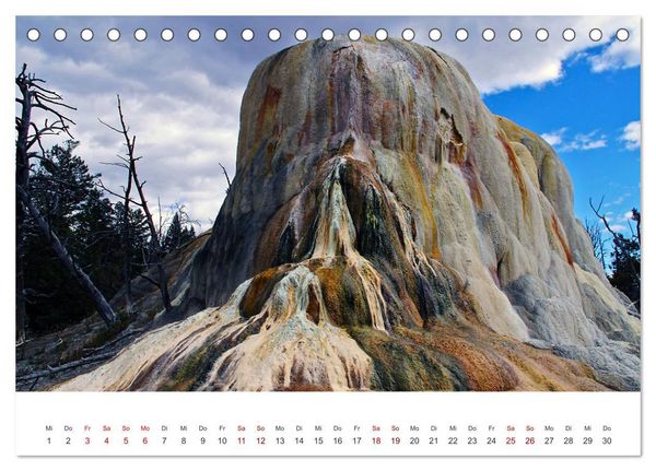 Produktbild: Im Farbenspiel des Yellowstone Natl. Park (Tischkalender 2026 DIN A5 quer), CALVENDO Monatskalender