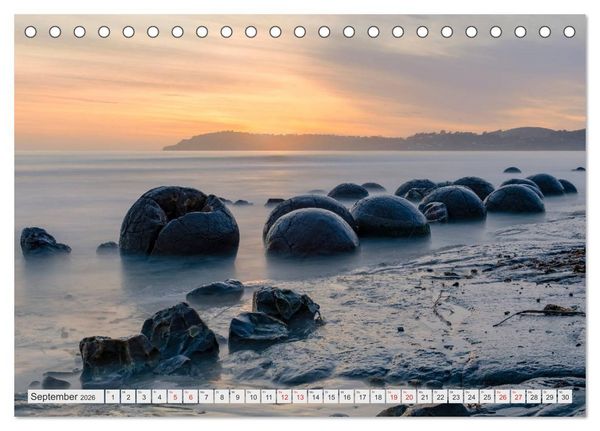 Produktbild: Neuseeland S&uuml;dinsel - Spektakul&auml;re Naturlandschaften im Kiwiland (Tischkalender 2026 DIN A5 quer), CALVENDO Monatskalender