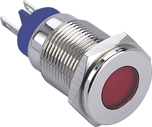 Produktbild: TRU Components GQ16F-D/J/R/12V/N LED-Signalleuchte Rot 12 V/DC