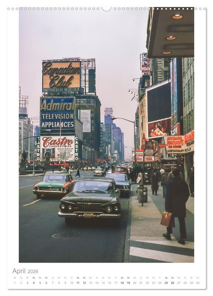 Produktbild: New York City 1963 (Wandkalender 2026 DIN A2 hoch), CALVENDO Monatskalender
