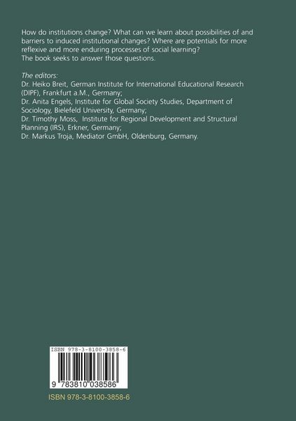 Produktbild: How Institutions Change