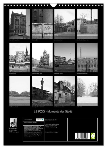 Produktbild: LEIPZIG - Momente der Stadt (Wandkalender 2026 DIN A3 hoch), CALVENDO Monatskalender