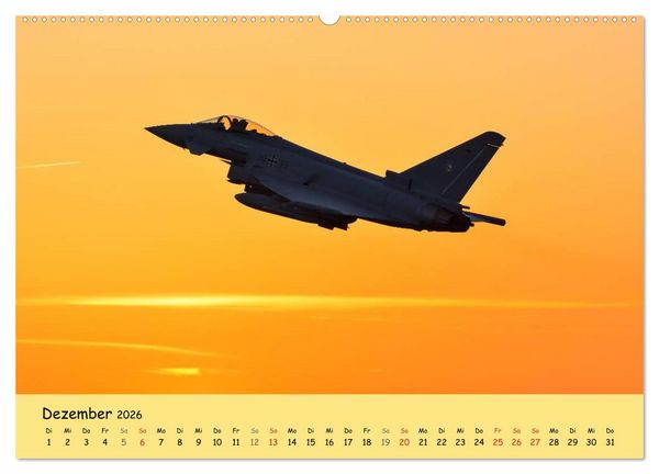 Produktbild: Luft&uuml;berlegenheit - Kampfjets in Aktion (Wandkalender 2026 DIN A2 quer), CALVENDO Monatskalender
