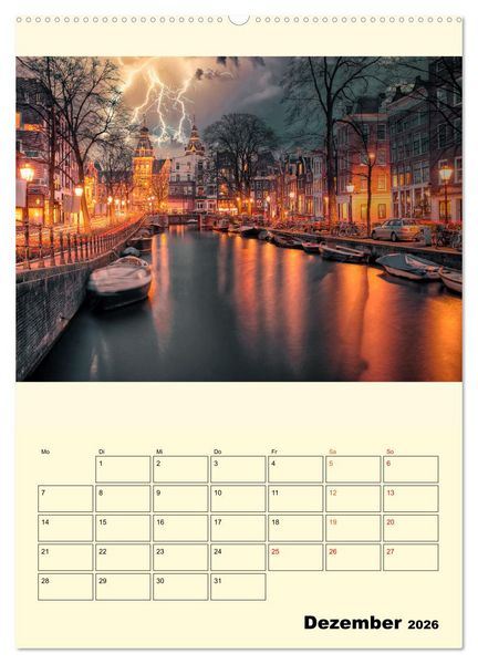 Produktbild: Metropolen im Gewitter (Wandkalender 2026 DIN A2 hoch), CALVENDO Monatskalender
