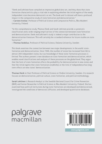 Produktbild: State-Formation and Democratization