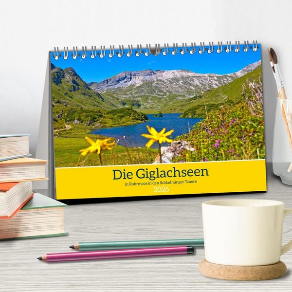 Produktbild: Die Giglachseen (Tischkalender 2026 DIN A5 quer), CALVENDO Monatskalender