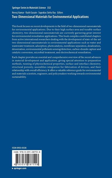 Produktbild: Two-Dimensional Materials for Environmental Applications