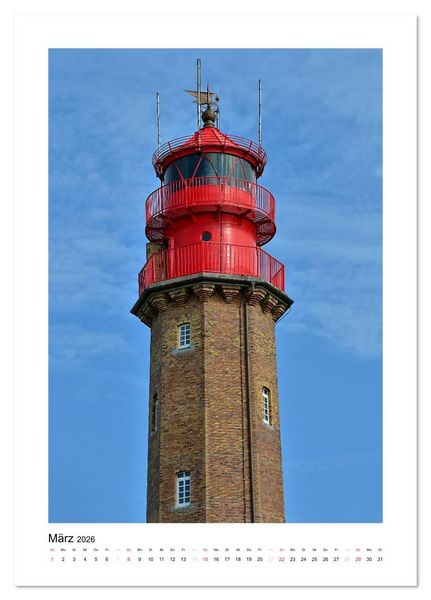 Produktbild: Leuchtt&uuml;rme - Impressionen der stillen Wachposten am Ufer (Tischkalender 2026 DIN A5 hoch), CALVENDO Monatskalender