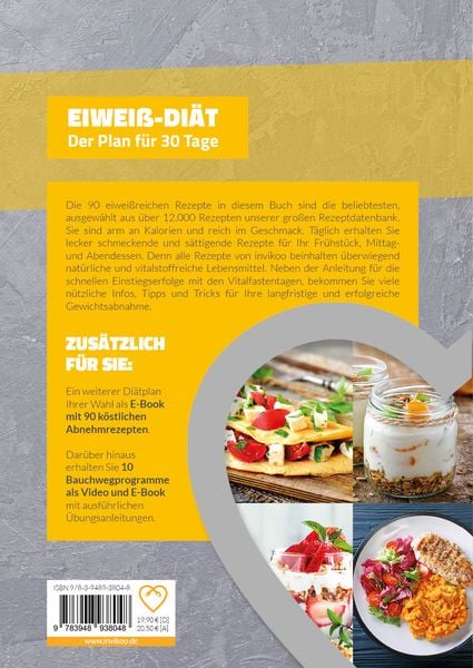 Produktbild: Eiwei&szlig; Di&auml;t - Ern&auml;hrungsplan zum Abnehmen f&uuml;r 30 Tage