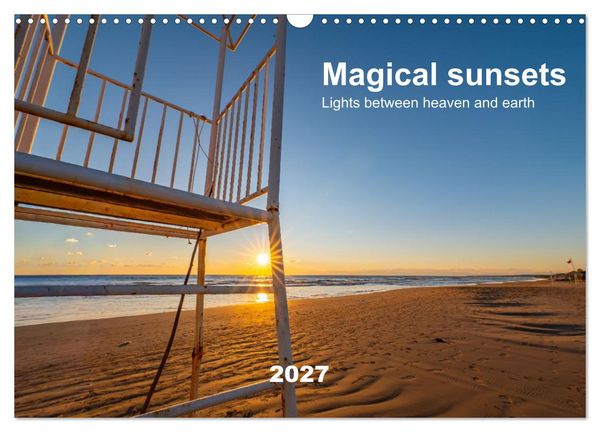 Produktbild: Magical sunsets. Lights between heaven and earth (Wall Calendar 2027 DIN A3 landscape), CALVENDO 12 Month Wall Calendar