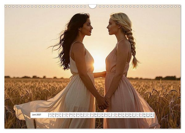 Produktbild: Herzen im Einklang - WOMAN IN LOVE EDITION (Wandkalender 2027 DIN A3 quer), CALVENDO Monatskalender