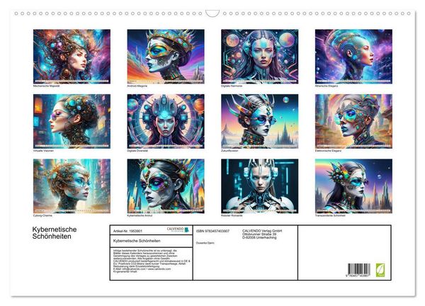Produktbild: Kybernetische Sch&ouml;nheiten (Wandkalender 2026 DIN A2 quer), CALVENDO Monatskalender
