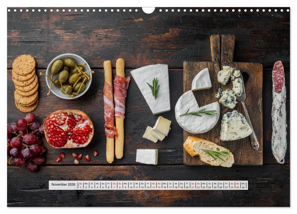 Produktbild: Mediterrane K&uuml;che - Gesund & Lecker (Wandkalender 2026 DIN A3 quer), CALVENDO Monatskalender
