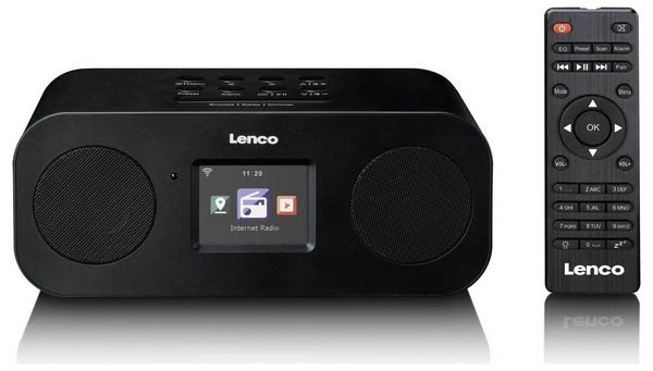 Produktbild: Lenco DIR-121BK Internet Tischradio DAB+ Schwarz