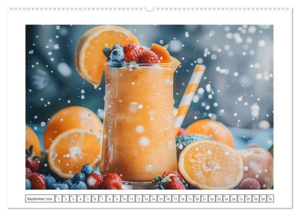 Produktbild: Leckere Smoothies (Wandkalender 2026 DIN A2 quer), CALVENDO Monatskalender