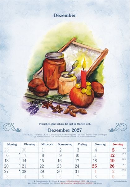 Produktbild: 100-j&auml;hriger Kalender 2027