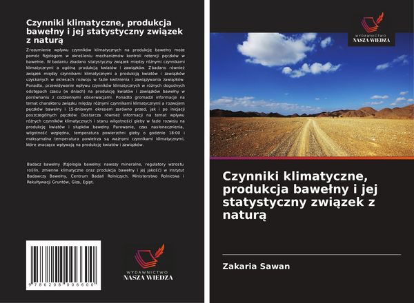 Produktbild: Czynniki klimatyczne, produkcja bawe&iquest;ny i jej statystyczny zwi&iquest;zek z natur&iquest;