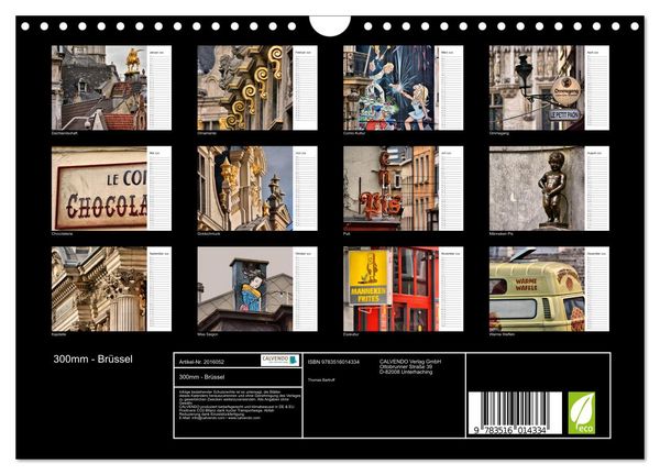 Produktbild: 300mm - Br&uuml;ssel (Wandkalender 2026 DIN A4 quer), CALVENDO Monatskalender