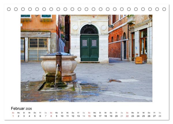 Produktbild: Venedig - Verg&auml;ngliche Sch&ouml;nheit (Tischkalender 2026 DIN A5 quer), CALVENDO Monatskalender