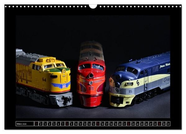 Produktbild: Amerikanische Modelleisenbahnen (Wandkalender 2026 DIN A3 quer), CALVENDO Monatskalender