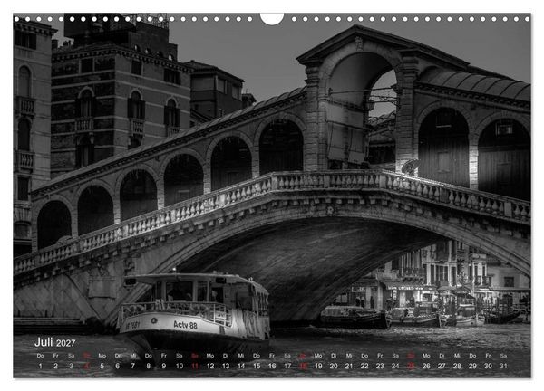 Produktbild: Venedig - Licht und Schatten (Wandkalender 2027 DIN A3 quer), CALVENDO Monatskalender
