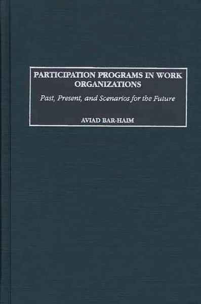 Produktbild: Participation Programs in Work Organizations