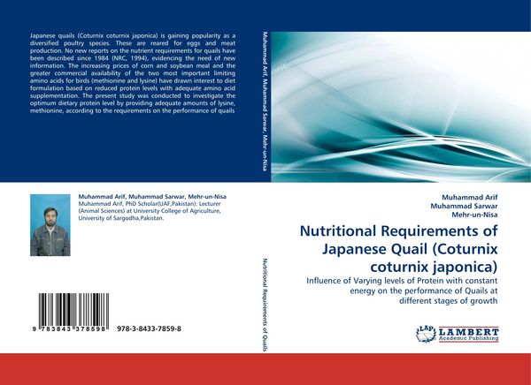 Produktbild: Nutritional Requirements of Japanese Quail (Coturnix coturnix japonica)