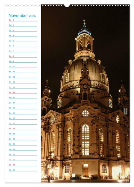 Produktbild: Frauenkirche Dresden (hochwertiger Premium Wandkalender 2026 DIN A2 hoch), Kunstdruck in Hochglanz