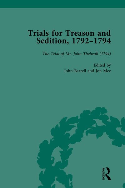 Produktbild: Trials for Treason and Sedition, 1792-1794, Part II vol 8