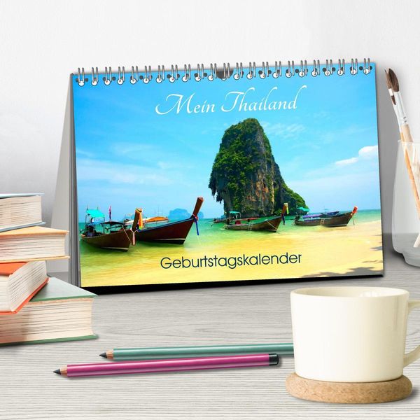Produktbild: Mein Thailand - Geburtstagskalender (Tischkalender 2026 DIN A5 quer), CALVENDO Monatskalender