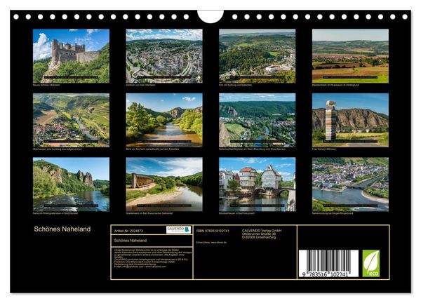 Produktbild: Sch&ouml;nes Naheland (Wandkalender 2026 DIN A4 quer), CALVENDO Monatskalender