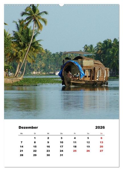 Produktbild: In Kerala (hochwertiger Premium Wandkalender 2026 DIN A2 hoch), Kunstdruck in Hochglanz