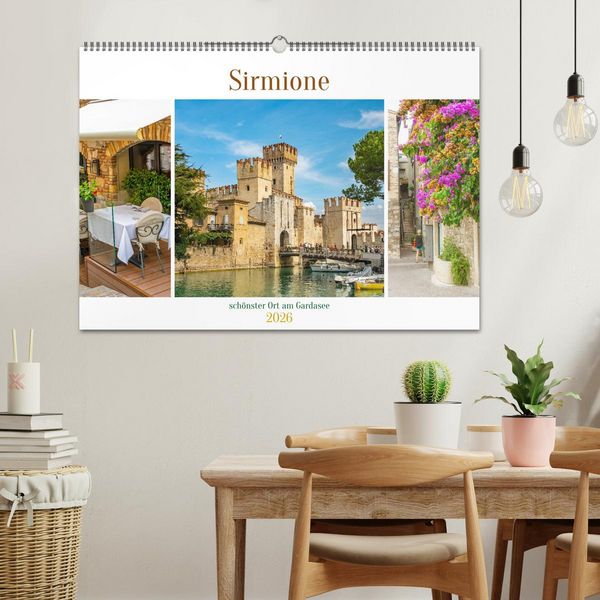 Produktbild: Sirmione - sch&ouml;nster Ort am Gardasee (Wandkalender 2026 DIN A2 quer), CALVENDO Monatskalender