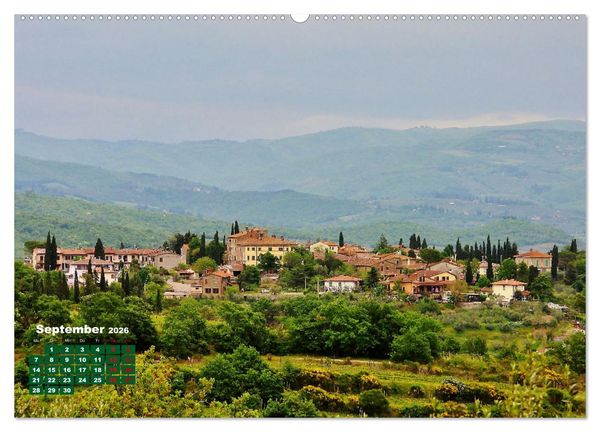 Produktbild: Herrliches Arno Tal - Wanderurlaub in der Toskana (Wandkalender 2026 DIN A2 quer), CALVENDO Monatskalender