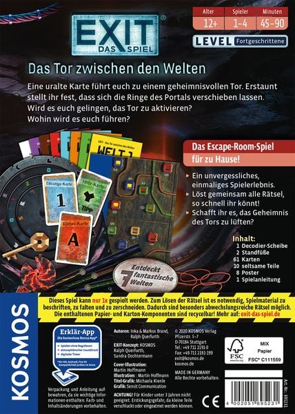 KOSMOS - EXIT® - Das Spiel - Das Tor zwischen den Welten
