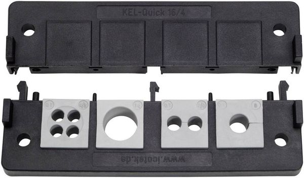 Produktbild: Icotek KEL-Quick 16/8 Kabeleinf&uuml;hrungsleiste Polyamid Schwarz 1St.