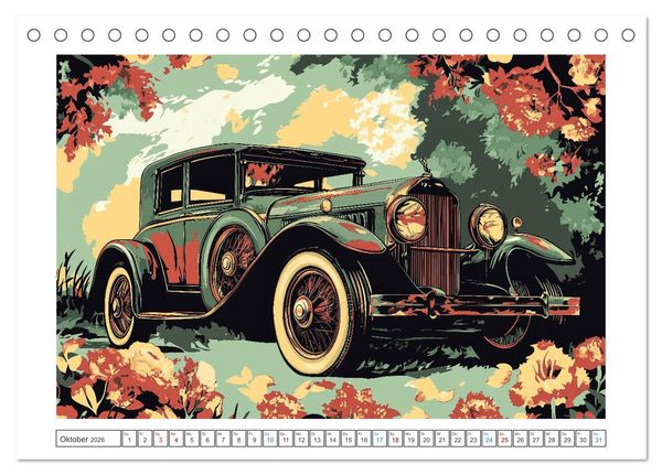 Produktbild: Eleganz auf R&auml;dern (Tischkalender 2026 DIN A5 quer), CALVENDO Monatskalender