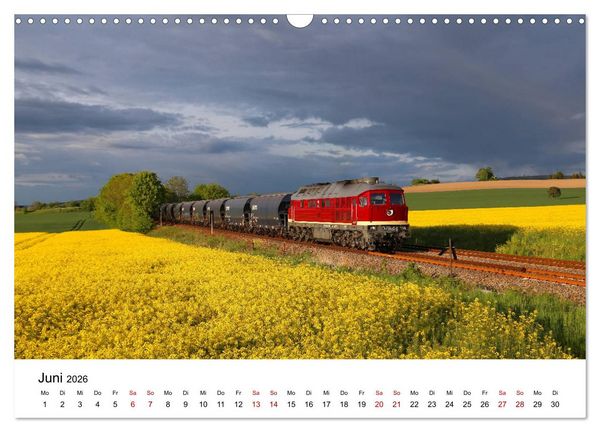 Produktbild: Unterwegs auf den Schienenwegen von Ostsachsen (Wandkalender 2026 DIN A3 quer), CALVENDO Monatskalender