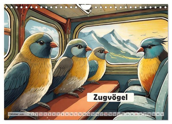 Produktbild: Wortw&ouml;rtlich - Tierische Spr&uuml;che (Wandkalender 2026 DIN A4 quer), CALVENDO Monatskalender