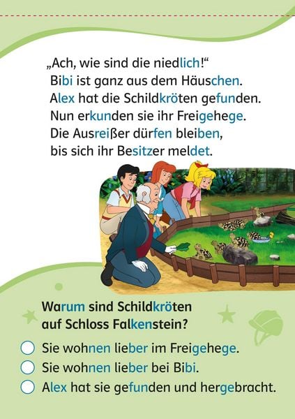 Produktbild: Lesefuchs Bibi & Tina: Leser&auml;tsel Lesestufe 1, Band 1